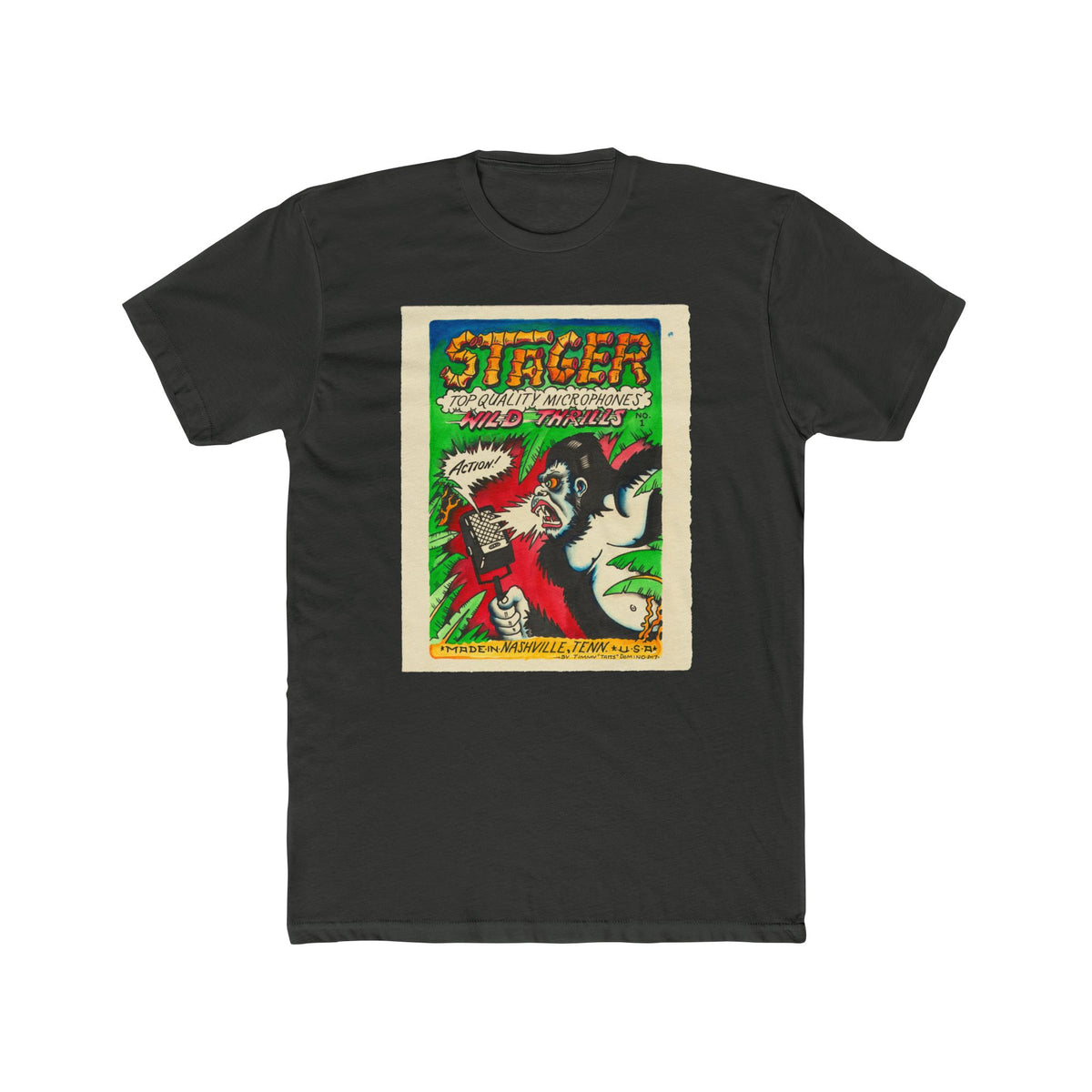 Stager Retro Comic Horror Tee - Vintage Monster Movie Graphic T-Shirt