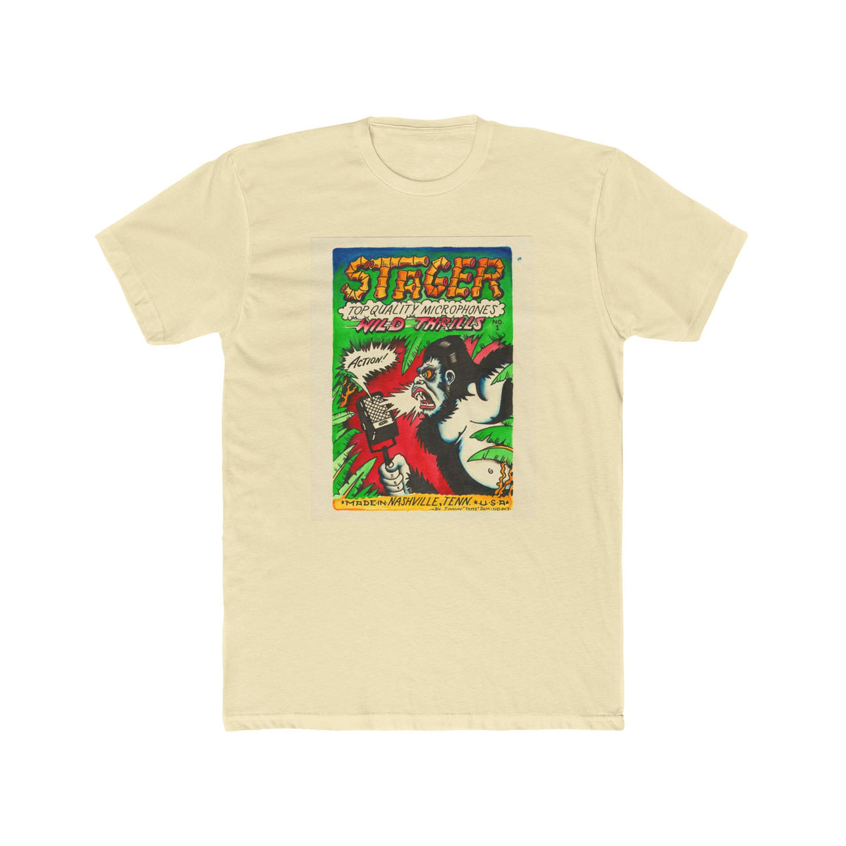Stager Retro Comic Horror Tee - Vintage Monster Movie Graphic T-Shirt