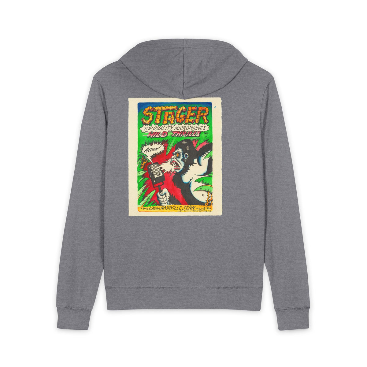 Zip Hoodie - Vintage 'Stager' Retro Horror Comic Art
