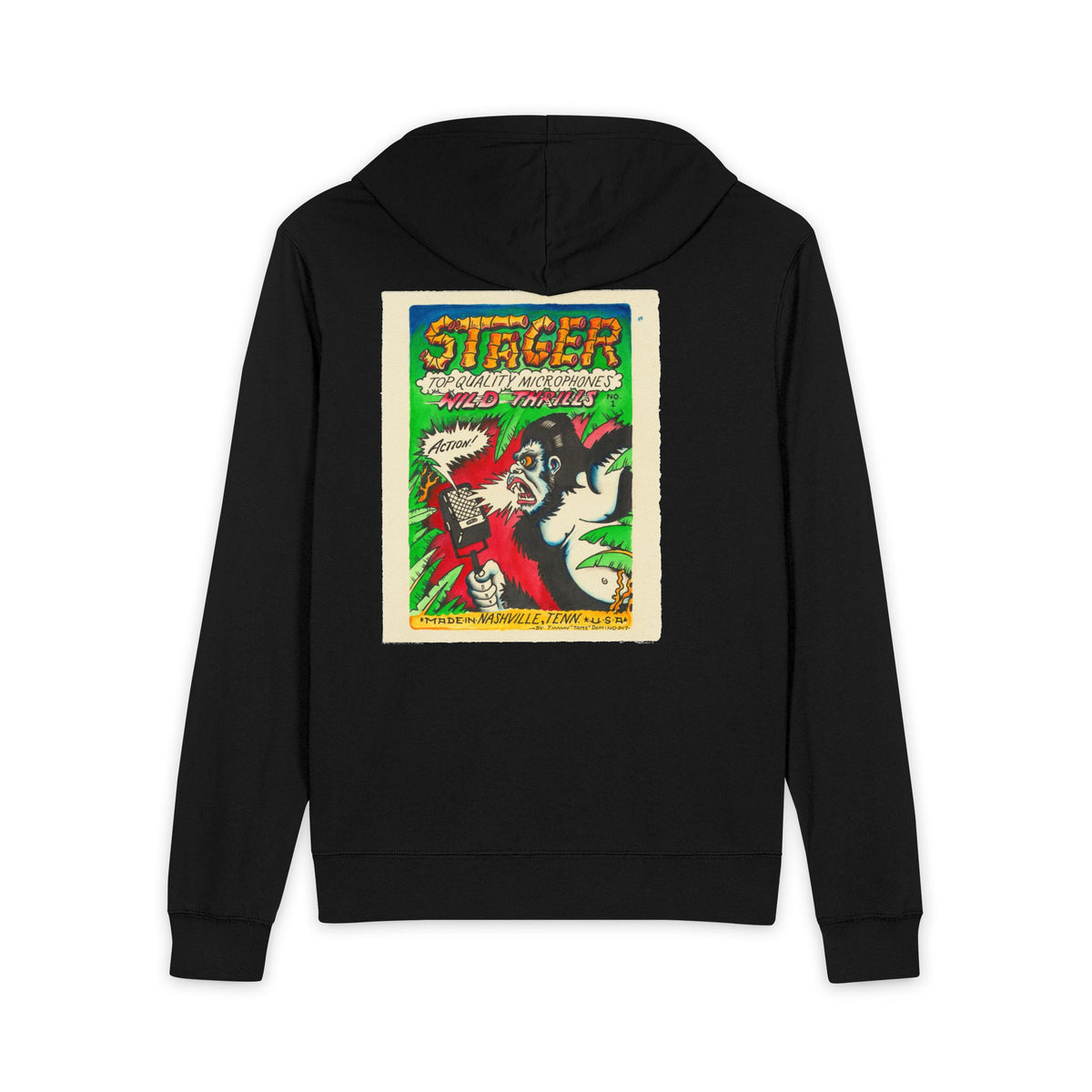 Zip Hoodie - Vintage 'Stager' Retro Horror Comic Art