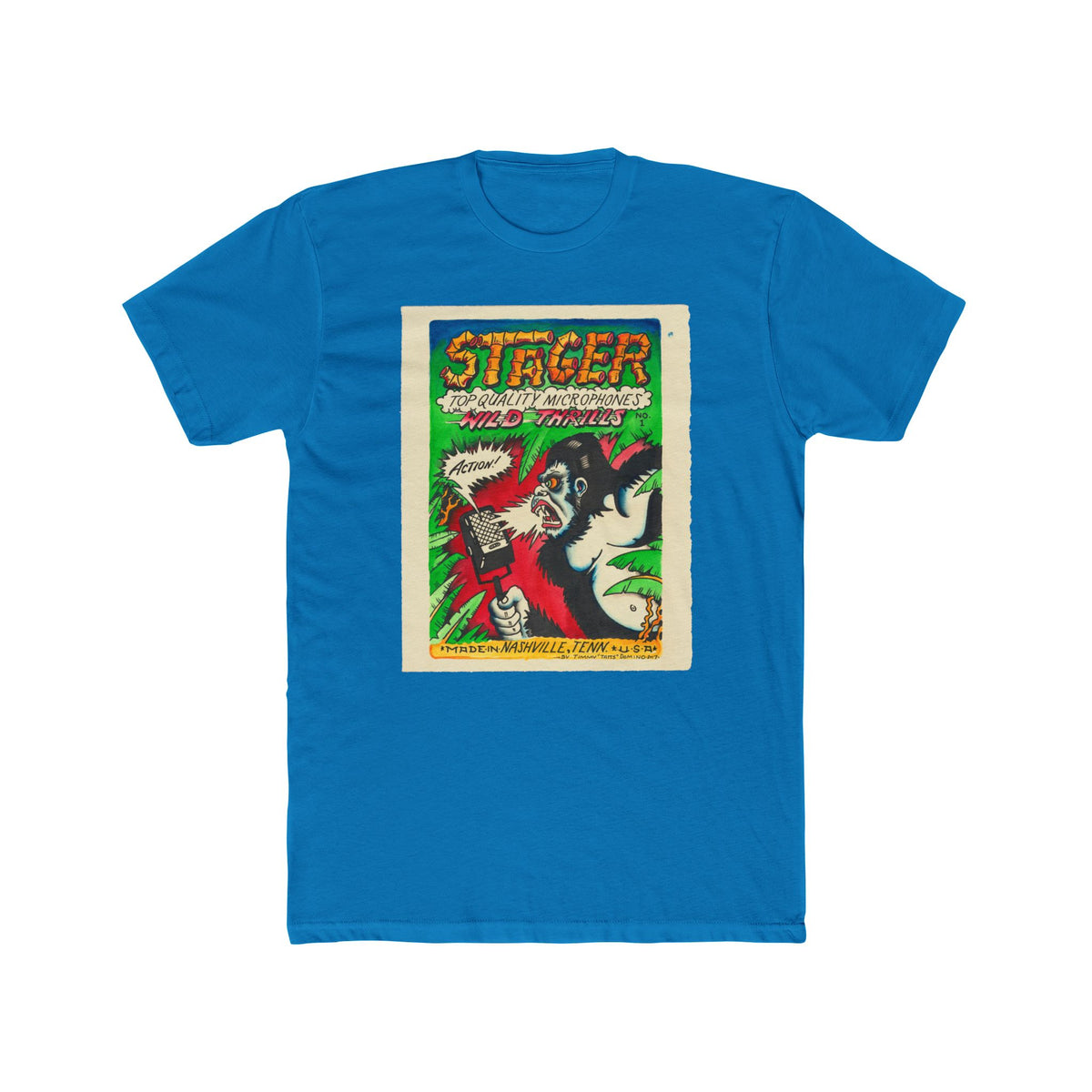 Stager Retro Comic Horror Tee - Vintage Monster Movie Graphic T-Shirt