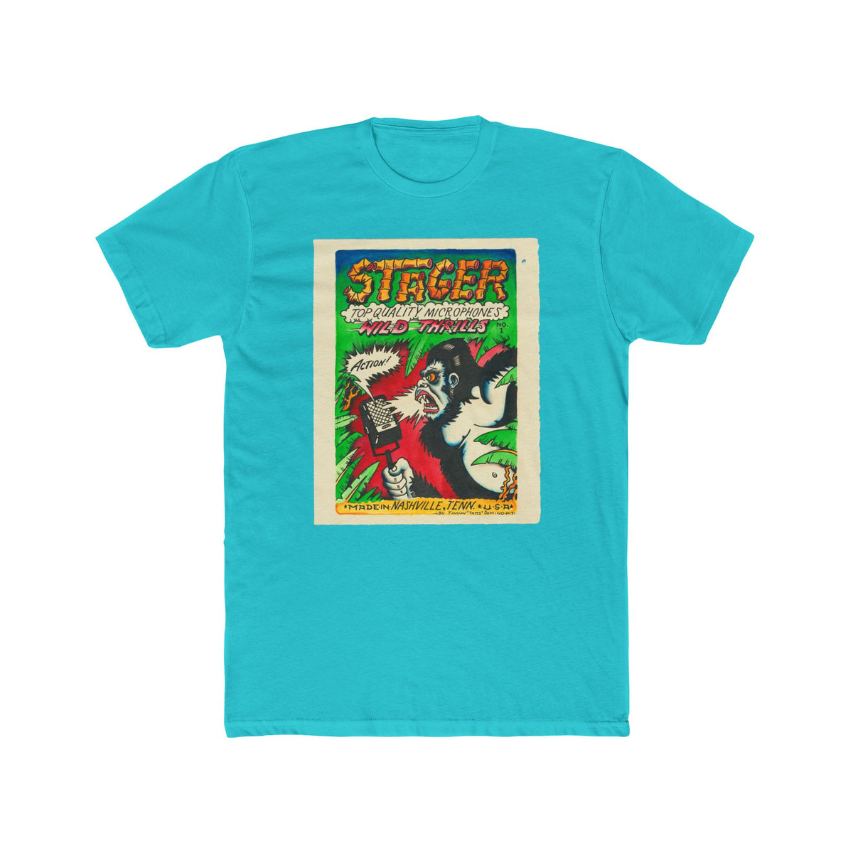 Stager Retro Comic Horror Tee - Vintage Monster Movie Graphic T-Shirt